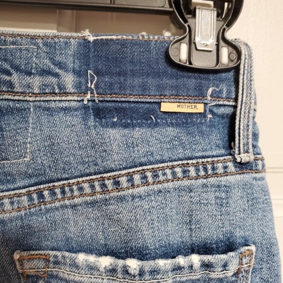 Mother Jean Women Size 25 High Waist Rider Skimp Medium Wash 5 pockets fly zip - Picture 7 of 12